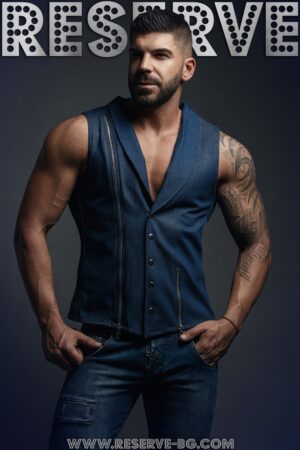 Елек denim zippers