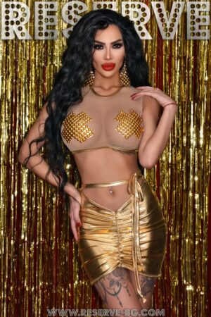 Сет bling x gold leather